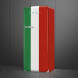 Smeg FAB28RDIT6 retro jaren 50 koelkast - Italia flag