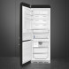 Smeg FAB38LBL6 retro jaren 50 koelkast - zwart - linksdraaiend