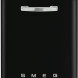 Smeg LVFABBL3 vrijstaande retro jaren 50 vaatwasser - zwart