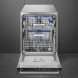 Smeg LVS345BQSTX vrijstaande design vaatwasser - rvs