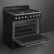 SMEG TR90GMBLNL fornuis met energieklasse A en 3200W elektrische aansluiting