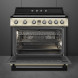 Binnenkant SMEG TR90IMP oven met 5 niveaus en halogeenverlichting