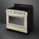 Smeg Victoria design inductie fornuis TR90IMP in crème afwerking
