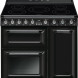 Smeg TR93IBL2 inductie fornuis - zwart