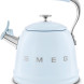 Smeg WKF01PB fluitketel - jaren 50 - pastelblauw