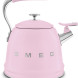 Smeg WKF01PK fluitketel - jaren 50 - roze