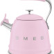 Smeg WKF01PK fluitketel - jaren 50 - roze