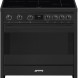 Smeg B95IMAN9 inductie fornuis - volledig antraciet