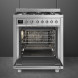 Smeg C7GMXNLK9 fornuis roestvrijstaal - 70 cm. breed
