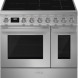 Smeg CPF92IMX inductie fornuis - rvs - dubbele oven - Portofino