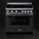 Smeg CPF9IPAN inductie fornuis - antraciet