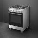 De Smeg CX61GMXNLK is een 60 cm. breed gas fornuis voorzien van een mulitfunctionele oven