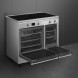 Beide ovens kunnen tegelijkertijd gebruikt worden op de Smeg CX92IM
