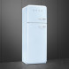Smeg FAB30LPB5 linksdraaiende retro koelkast - pastel blauw