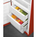 Smeg FAB32LRD5 retro jaren 50 koelkast - rood - linksdraaiend