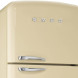 De Smeg FAB50P heeft een No-Frost vriesgedeelte aan de bovenzijde welke nooit meer ontdooit hoeft te worden.