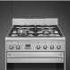Smeg SNLK61MX9 gas fornuis - roestvrijstaal - 60 cm. breed