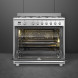 Smeg SNLK916MFX9 gas fornuis - roestvrijstaal - 90 cm. breed