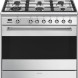 Smeg SNLK916MFX9 gas fornuis - roestvrijstaal - 90 cm. breed