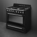 Smeg TR90NNLK9 fornuis - zwart - 90 cm. breed - Victoria