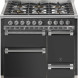 Steel AQ10SFF-D-6W Ascot gas fornuis - 100 cm - combi-stoomoven