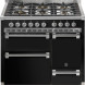 Steel AQ10SFF-D-6W Ascot gas fornuis - 100 cm - combi-stoomoven