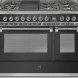 Steel AQ12SF-4BM Ascot gas fornuis - combi-stoomoven - 120 cm