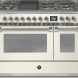 Steel AQ12SF-6T Ascot gas fornuis - combi-stoomoven -120 cm