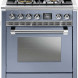 Steel AQ7S-4 Ascot gas fornuis met combi-stoom oven - 70 cm