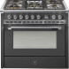 Steel AQ9S-4M Ascot gasfornuis - combi-stoomoven - met 6 kW mega wok