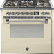 Steel AQ9S-4M Ascot gasfornuis - combi-stoomoven - met 6 kW mega wok