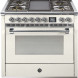 Steel AQ9S-4T Ascot gasfornuis - combi-stoomoven - met frytop bakplaat