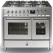 Steel E10FF-6 fornuis met dubbele oven - 100 cm breed