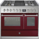 Steel GQ10SF-4B fornuis met combi-stoomoven en grill top - 100 cm breed