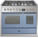 Steel GQ10SF-4M fornuis met combi-stoomoven en mega wok - 100 cm breed