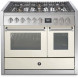 Steel GQ10SF-4M fornuis met combi-stoomoven en mega wok - 100 cm breed