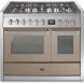 Steel GQ10SF-4M fornuis met combi-stoomoven en mega wok - 100 cm breed