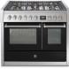 Steel GQ10SF-4M fornuis met combi-stoomoven en mega wok - 100 cm breed