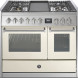 Steel GQ10SF-4T fornuis met combi-stoomoven en frytop - 100 cm breed