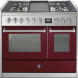Steel GQ10SF-4T fornuis met combi-stoomoven en frytop - 100 cm breed