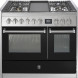 Steel GQ10SF-4T fornuis met combi-stoomoven en frytop - 100 cm breed