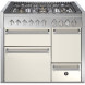 Steel GQ10SFF-D-4M fornuis met combi-stoomoven - Genesi - 100 cm. breed