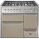 Steel GQ10SFF-D-4M fornuis met combi-stoomoven - Genesi - 100 cm. breed