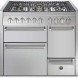 Steel GQ10SFF-D-4M fornuis met combi-stoomoven - Genesi - 100 cm. breed