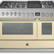Steel GQ12SF-4BM rvs fornuis met combi-stoomoven - 120 cm breed