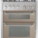 Steel GQ7SF-4 fornuis met combi-stoomoven - 70 cm. - dubbele oven