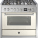 Steel GQ9S-6W fornuis met combi stoomoven