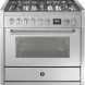 Steel GQ9S-6W fornuis met combi stoomoven