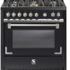 Steel X9F-6 Oxford mat-zwart fornuis