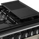 Detailfoto Stoves Richmond fornuis – gietijzeren bakplaat en wokbrander